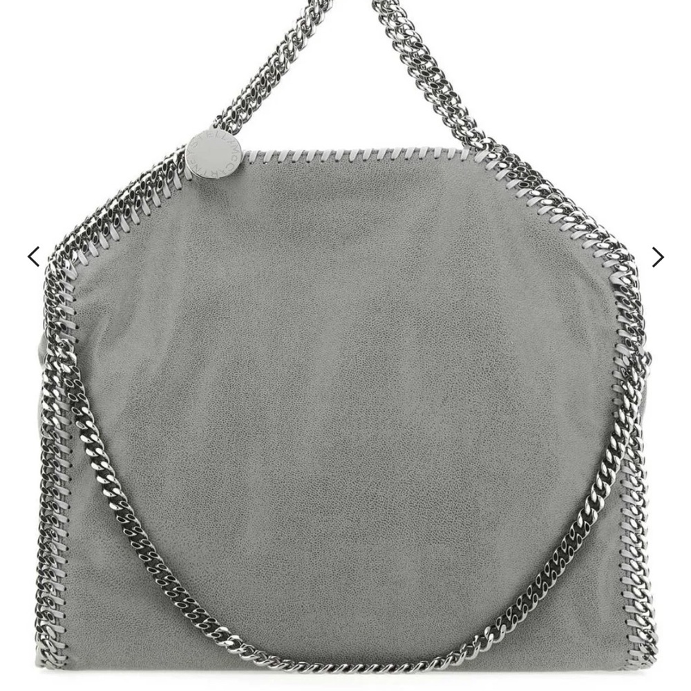 Stella McCartney Silver Chain-Trimmed Shoulder Bag